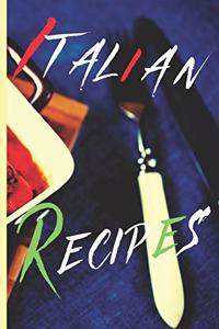 Blank Italian Recipe Book Journal - Italian Recipes
