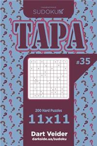 Sudoku Tapa - 200 Hard Puzzles 11x11 (Volume 35)