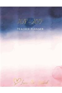 2018-2019 Teacher Planner Lesson Plan Notebook