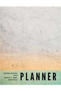 Muted Pastel 2019 Weekly and Monthly Planner
