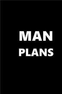 2019 Weekly Planner For Men Man Plans White Font Black Design 134 Pages
