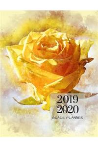 2019 2020 Floral Flowers 15 Months Daily Planner