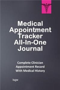 Medical Appointment Tracker All-In-One Journal