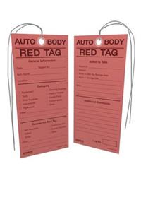 5S Auto Body Red Tags