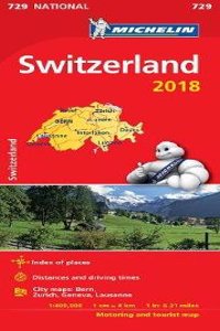 Switzerland 2018 - Michelin National Map 729