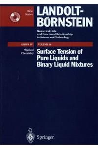 Surface Tension of Pure Liquids and Binary Liquid Mixtures