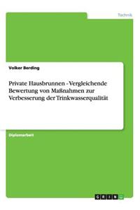 Private Hausbrunnen - Vergleichende Bewertung von Maßnahmen zur Verbesserung der Trinkwasserqualität