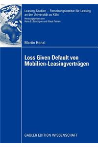 Loss Given Default Von Mobilien-Leasingverträgen