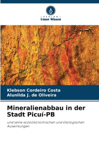 Mineralienabbau in der Stadt Picuí-PB