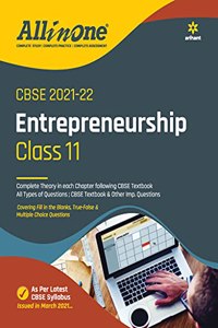 CBSE All In One Entrepreneurship Class 11 for 2022 Exam (Updated edition for Term 1 and 2)