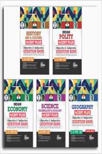 NCERT PLUS General Studies Objective & Subjective Question Bank for UPSC & State PSC Civil Seivices Prelim & Main Exams 2nd Edition | History; Economy; Polity; Geography; Science, Technology & Ecology