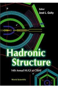 Hadronic Structure - Proceedings of the 14th Annual Hugs at Cebaf