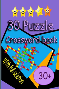 30 Puzzle - Crossword book