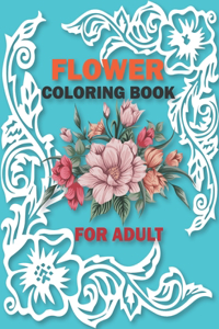 Flowers coloring books for adults