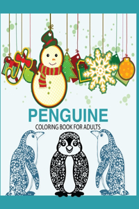 Penguine Coloring Book for Adults