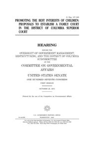 Promoting the best interests of children