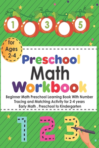 Preschool Math Workbook For Ages 2 - 4