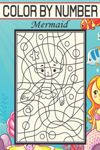 Color By Number Mermaid