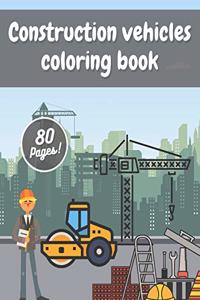 Construction Vehicles Coloring Book