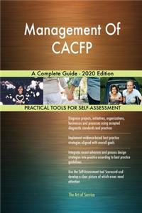 Management Of CACFP A Complete Guide - 2020 Edition