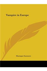 Vampire in Europe