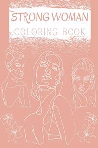 Strong Woman Coloring Book