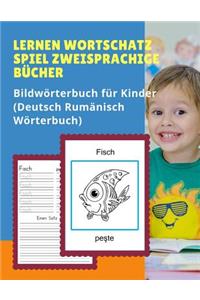 Lernen Wortschatz Spiel Zweisprachige Bücher Bildwörterbuch für Kinder (Deutsch Rumänisch Wörterbuch)