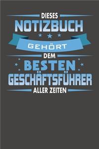 Dieses Notizbuch Gehört Dem Besten Geschäftsführer Aller Zeiten