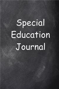 Special Education Journal Chalkboard Design Lined Journal Pages