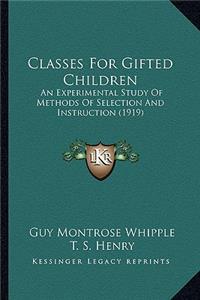 Classes For Gifted Children