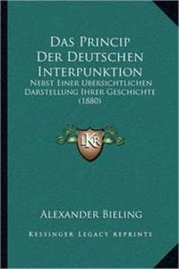 Das Princip Der Deutschen Interpunktion