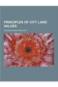 Principles of City Land Values