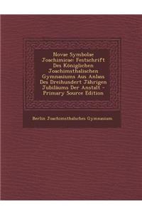 Novae Symbolae Joachimicae