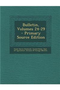 Bulletin, Volumes 24-29