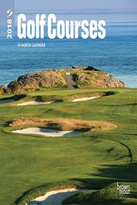 2018 Golf Courses Mini Wall Calendar