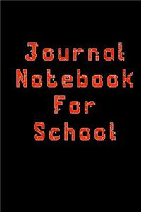Journal Notebook For School