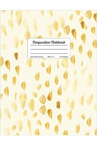 Composition Notebook College Ruled: Beige Watercolor (School Notebooks)