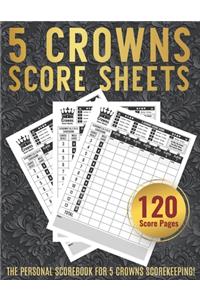 5 Crowns Score Sheets
