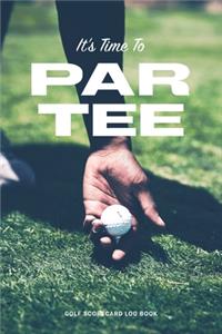 Golf Scorecard Log Book