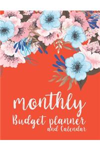 Monthly Budget Planner and Calendar