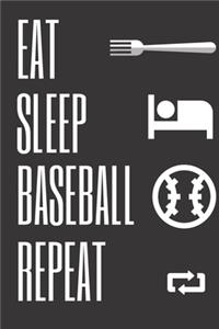 Eat Sleep Baseball Repaet