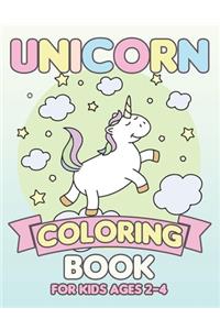 Unicorn Coloring Book for Kids Ages 2-4