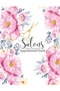 Salons Appointment book weekly and monthly