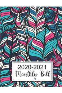 2020-2021 Monthly Bill