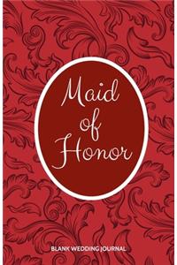 Maid of Honor Small Size Blank Journal-Wedding Planner&To-Do List-5.5