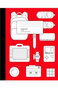 College Ruled: 120 Sheets, 240 Pages, Composition Book DIY Color-Your-Own Notebook