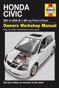 Honda Civic Petrol & Diesel (01 - 05) Haynes Repair Manual