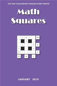 Math Squares: January, 2019