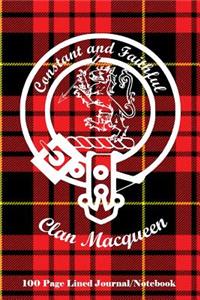 Clan Macqueen 100 Page Lined Journal/Notebook