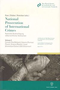 National Prosecution of International Crimes / Nationale Strafverfolgung Volkerrechtlicher Verbrechen